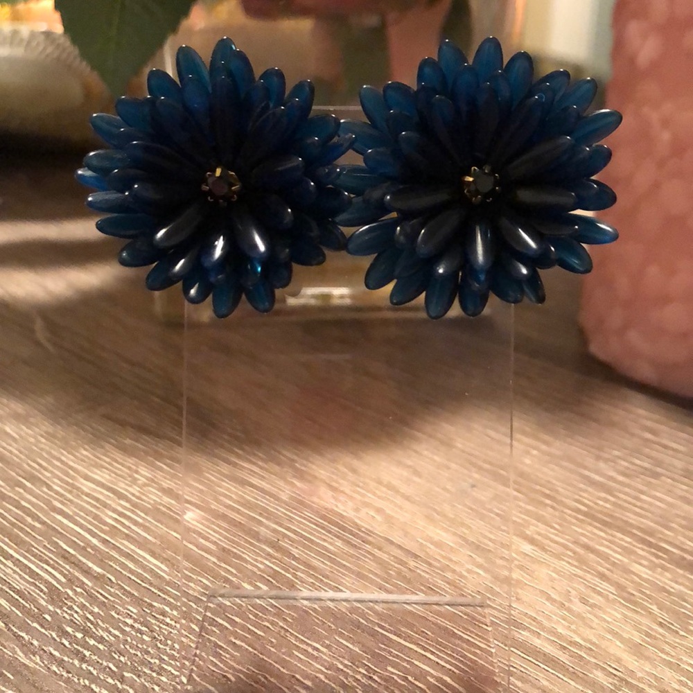 Jcrew | Blue Flower Stud Earrings